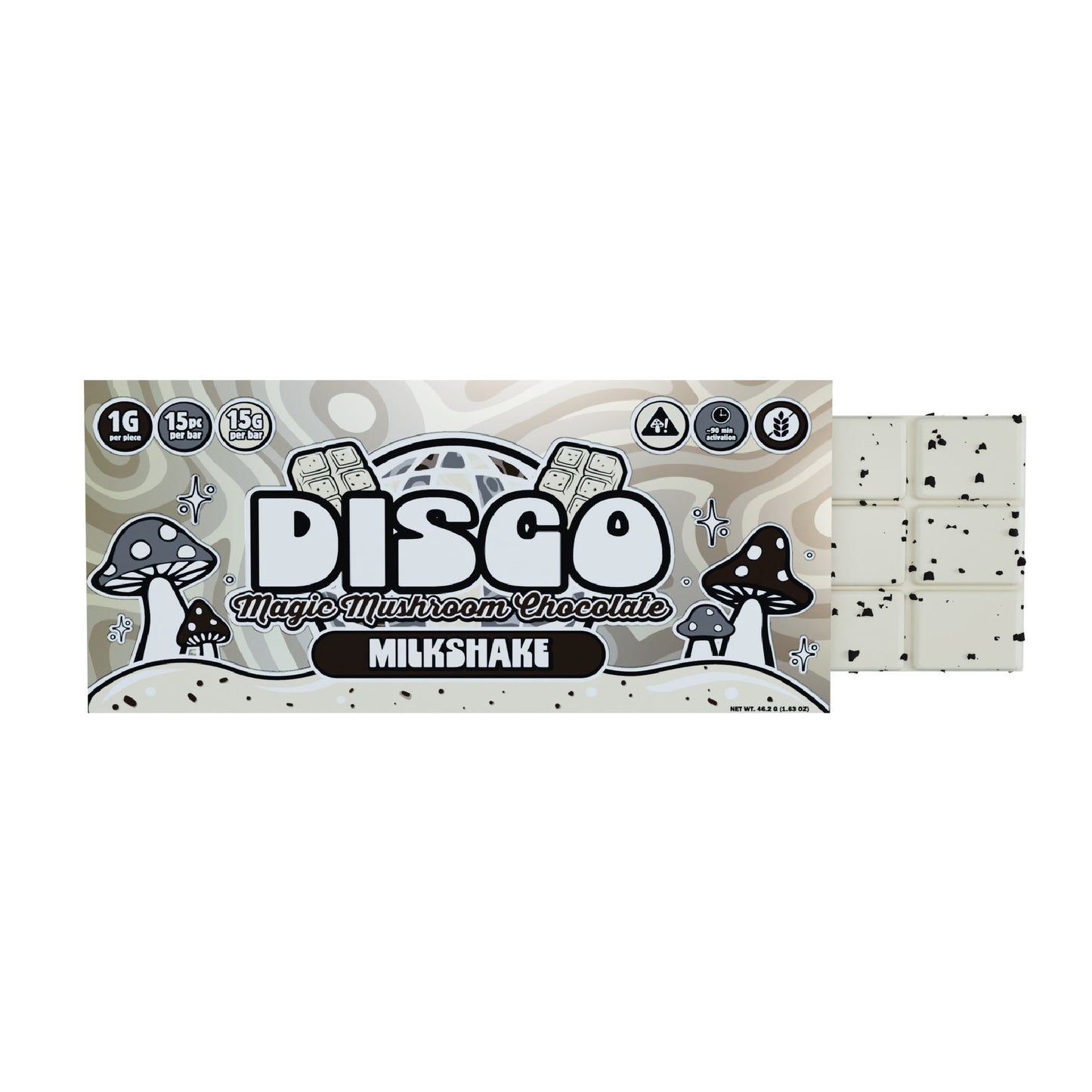 Disco Mushrooms Magic Mushroom Chocolate Bar 15g
