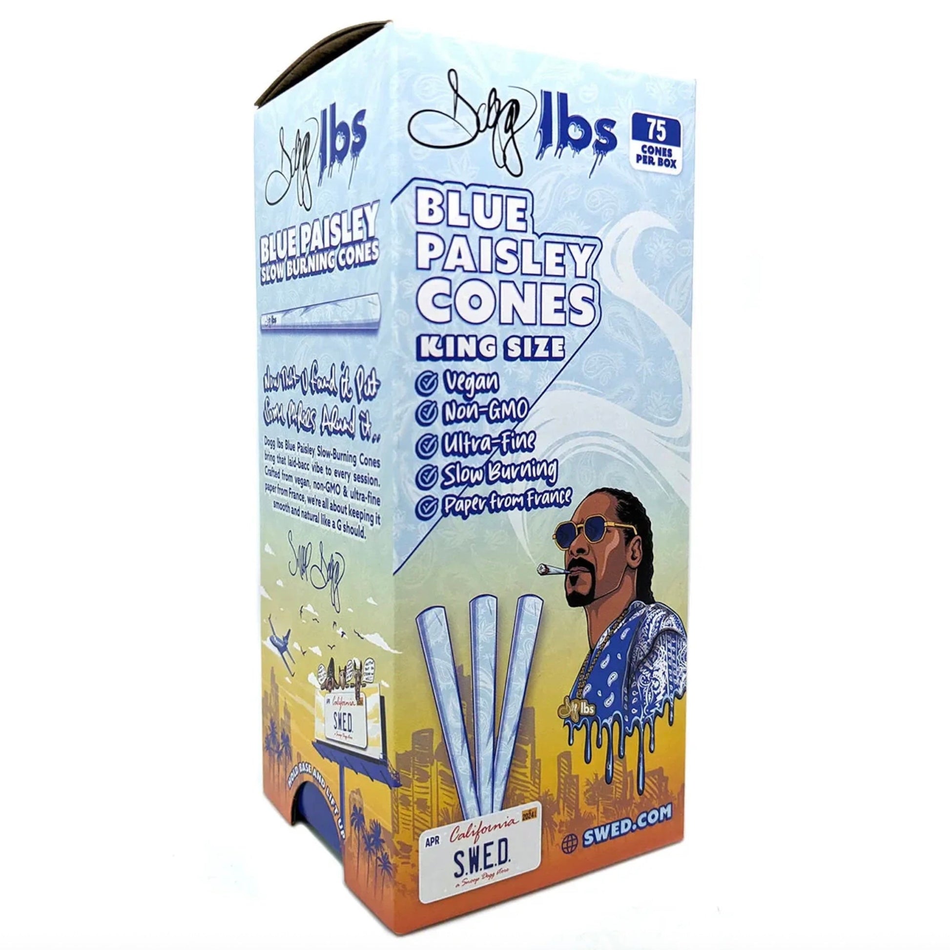 Dogg Lbs Blue Paisley KSS Prerolled Cones 75ct