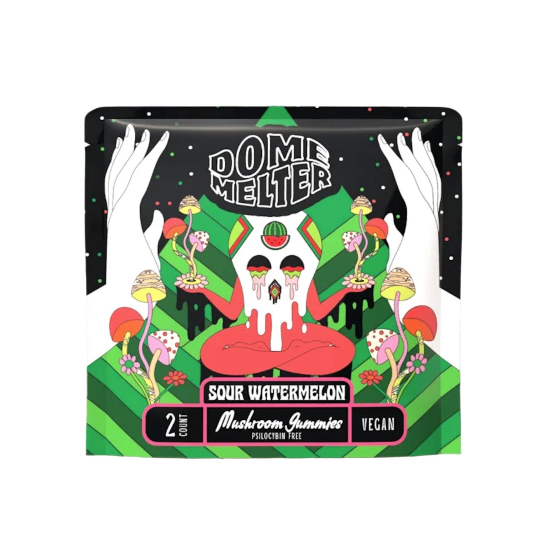 Hixotic Dome Melter Magic Mushroom Sour Watermelon Gummies 2ct