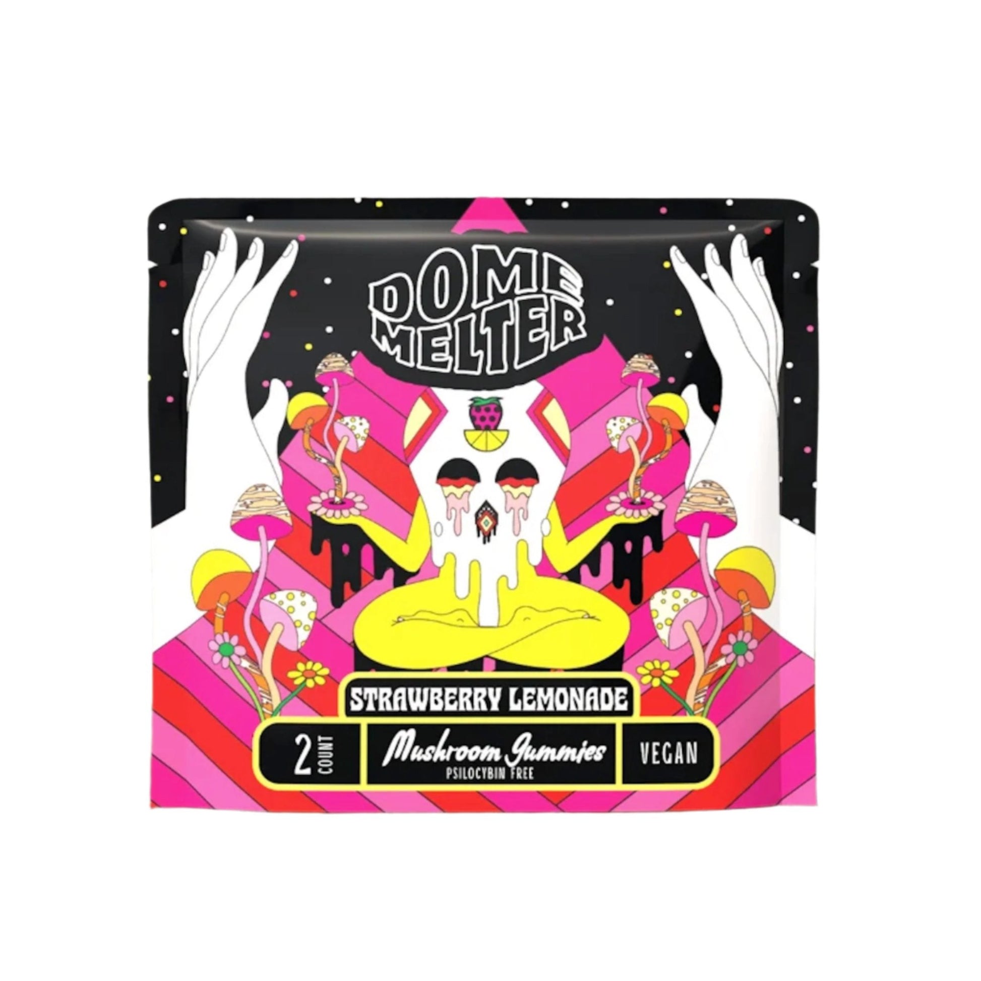 Hixotic Dome Melter Magic Mushroom Strawberry Lemonade Gummies 2ct
