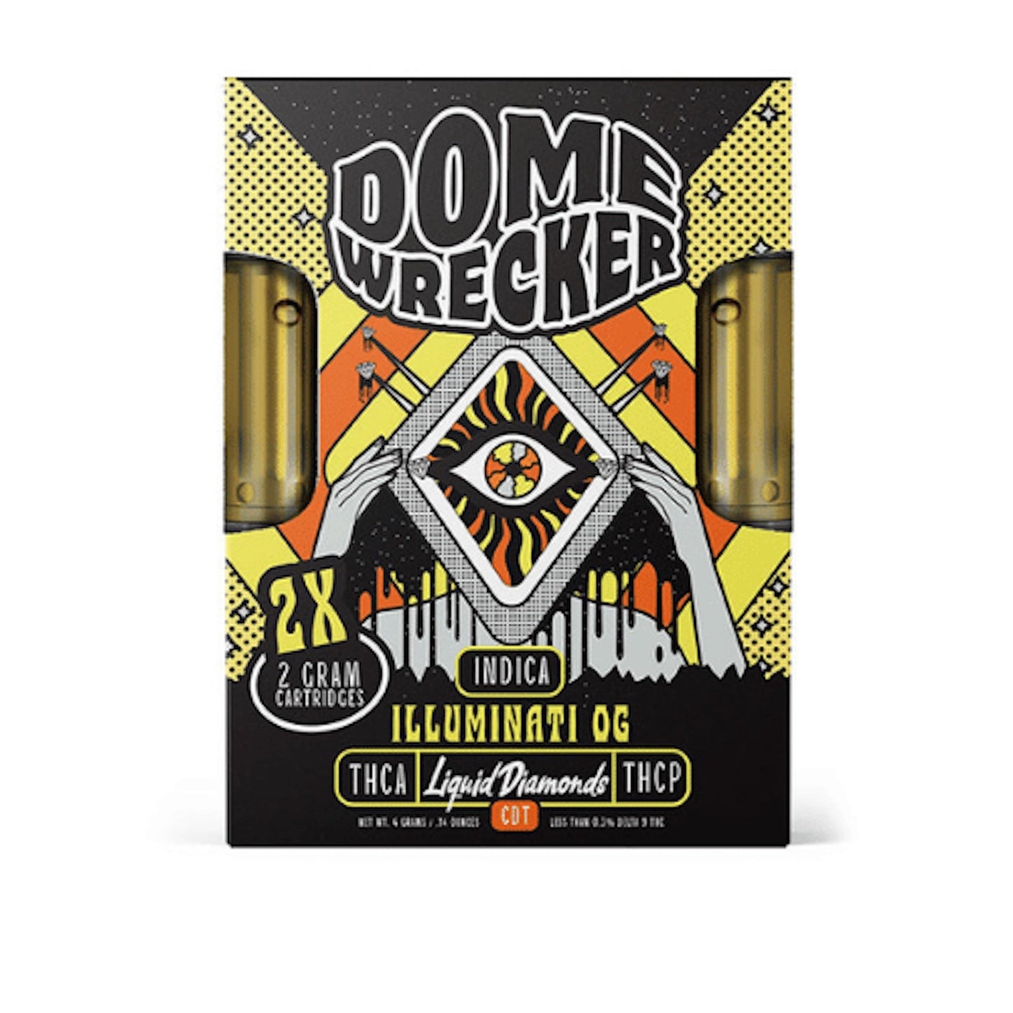 Dome Wrecker Illuminati OG THC-A Duo Cartridges 4000mg