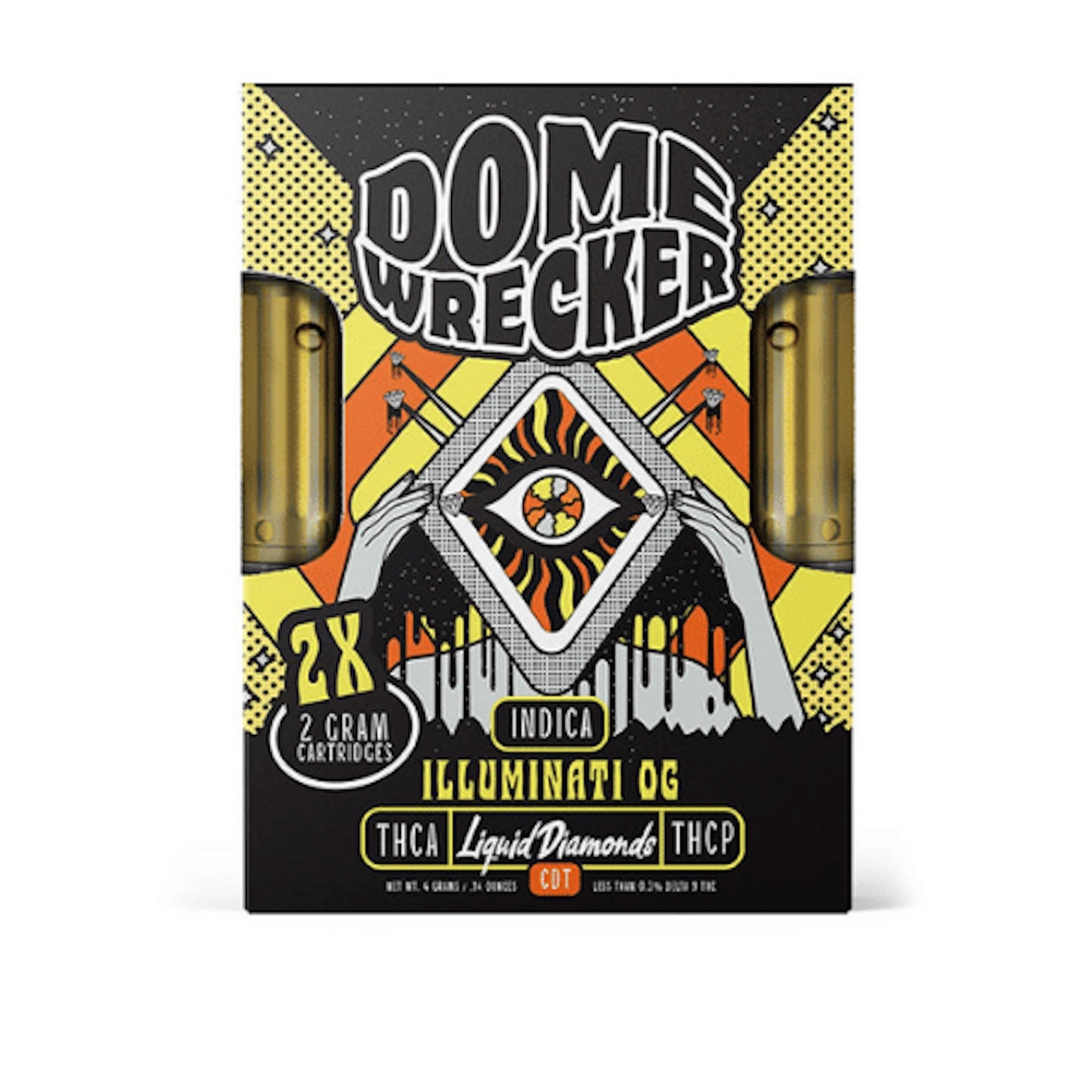 Dome Wrecker Illuminati OG THC-A Duo Cartridges 4000mg