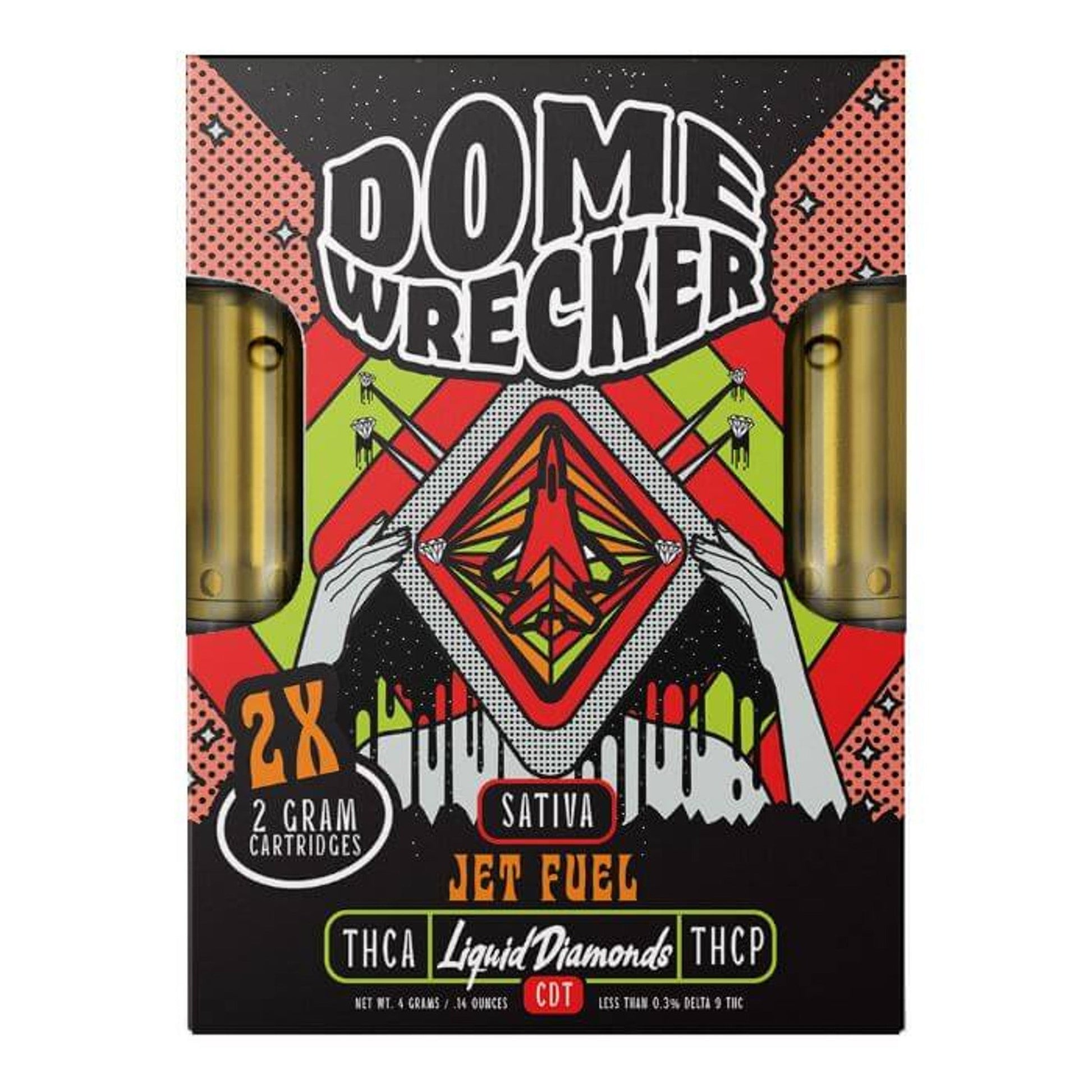 Dome Wrecker Jet Fuel THC-A Duo Cartridges 4000mg