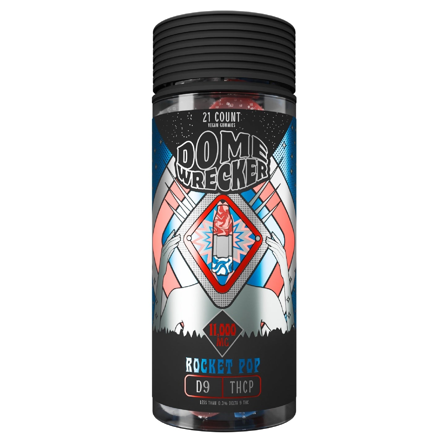 Dome Wrecker THC-P Delta 9 Gummies 11000mg