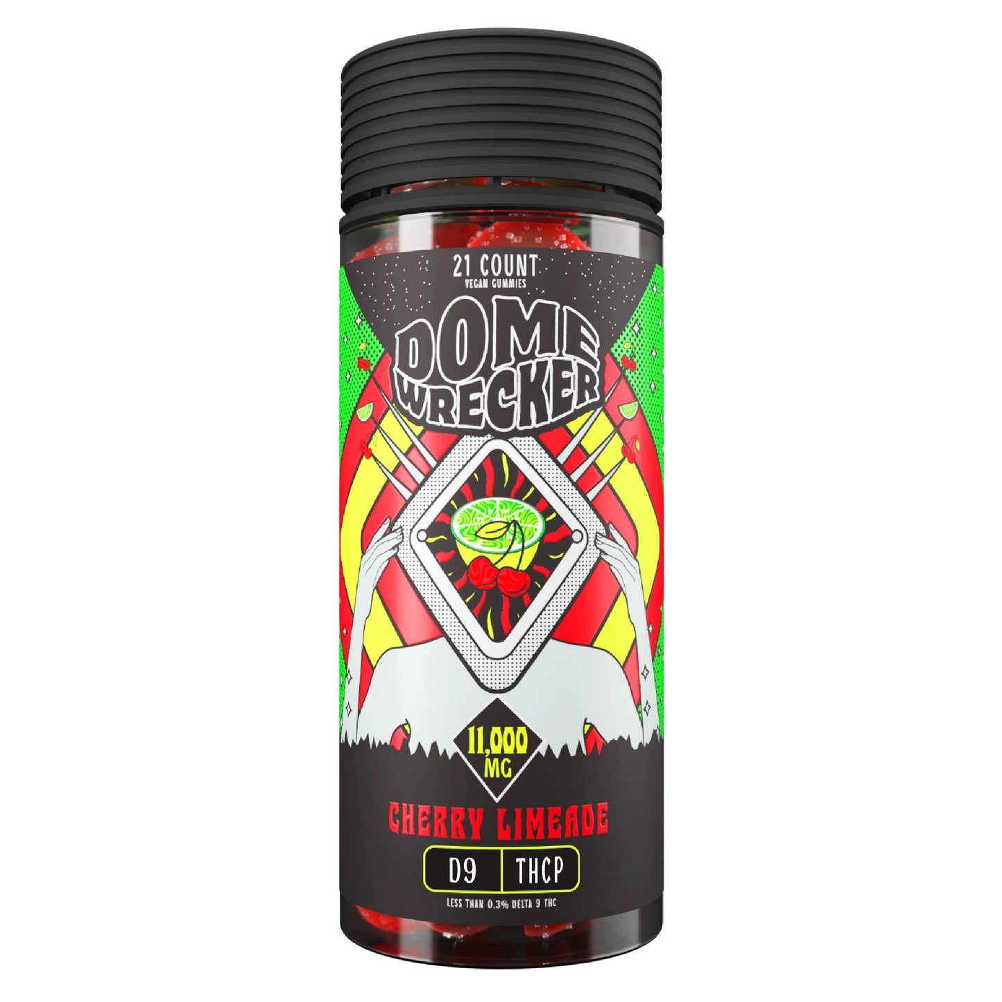 Dome Wrecker THC-P Delta 9 Gummies 11000mg