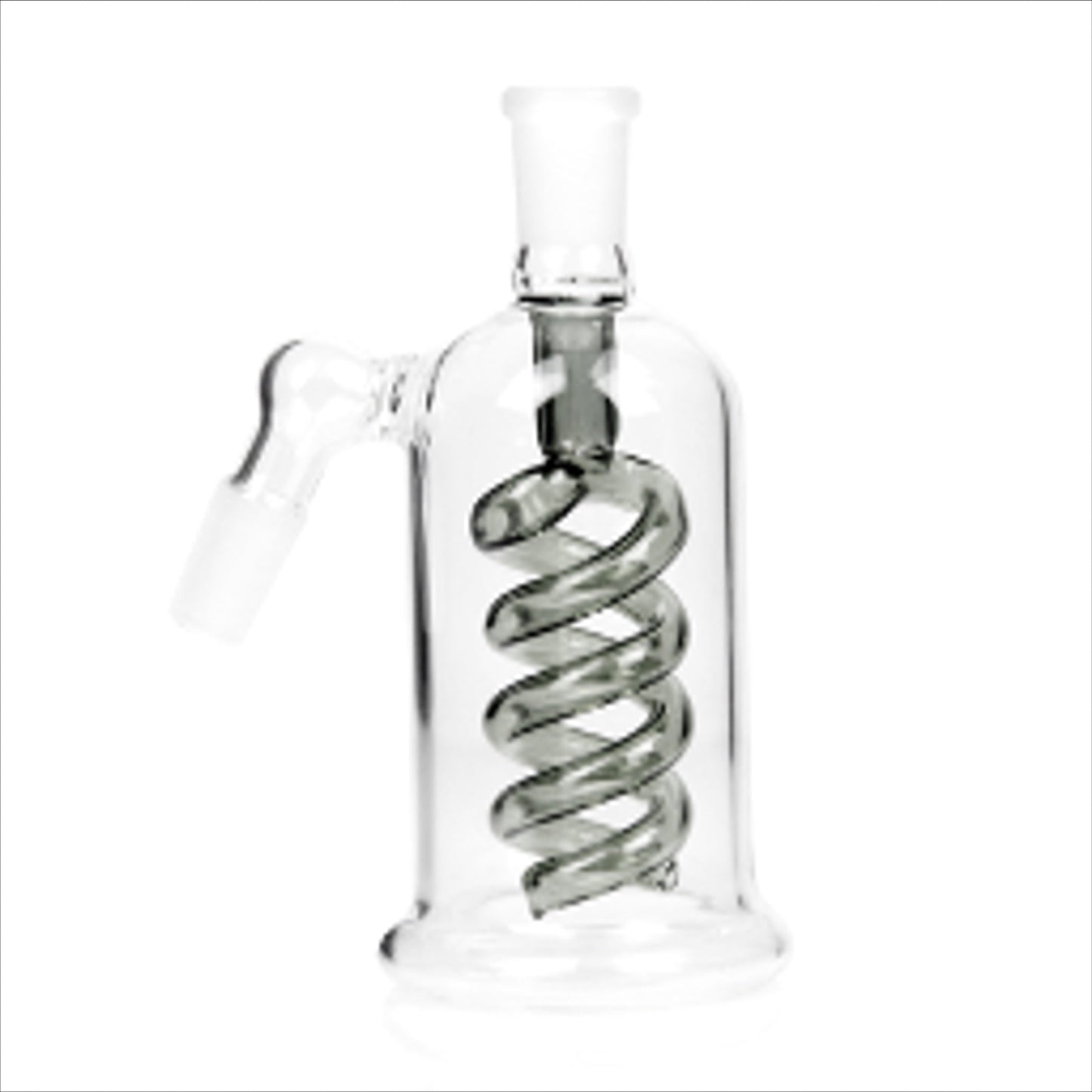 Double Helix Ash Catcher 10mm Male 90° 45° Borosilicate Glass