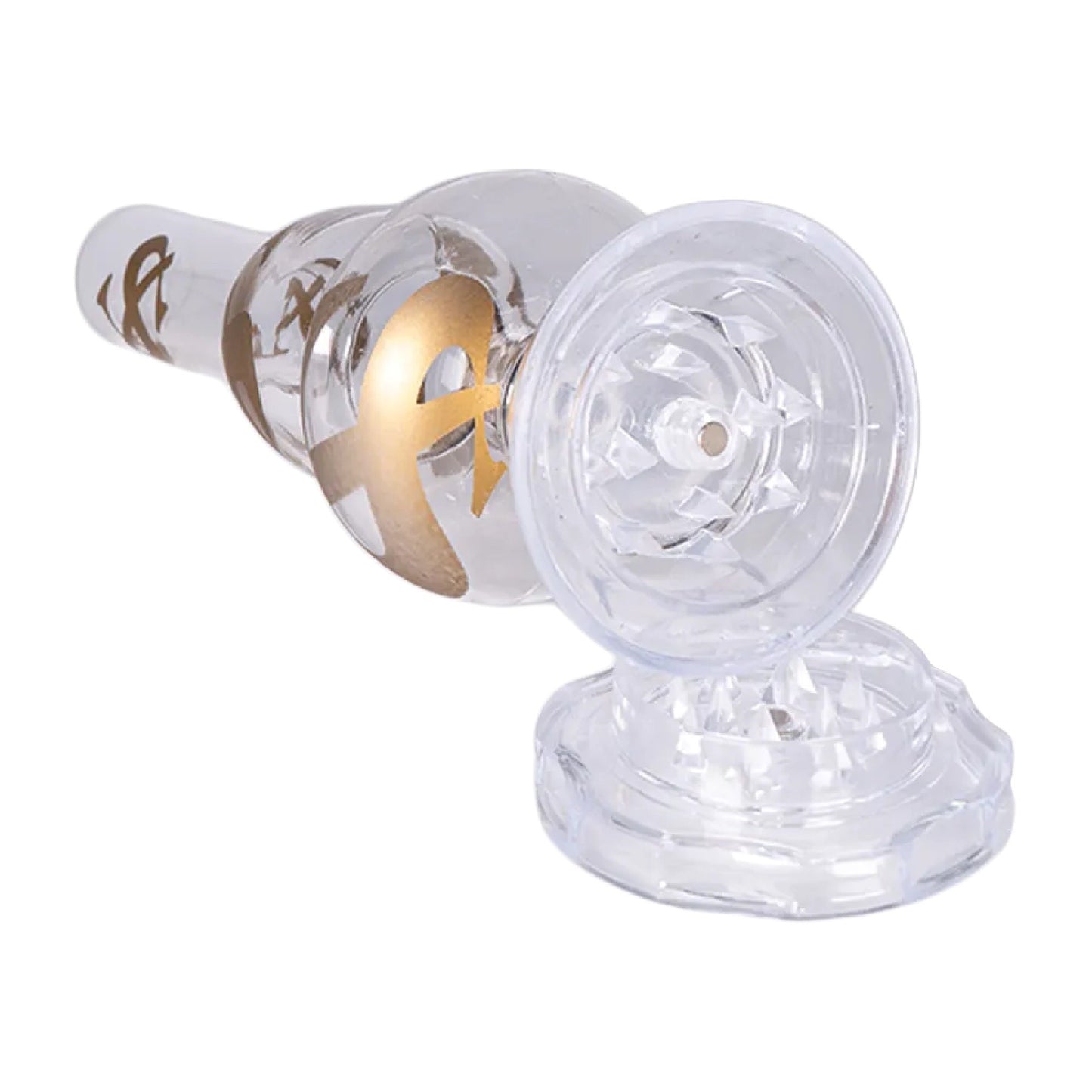 AFG Distribution Double The Bubble Grinder Base Mini Acrylic Bong 7in