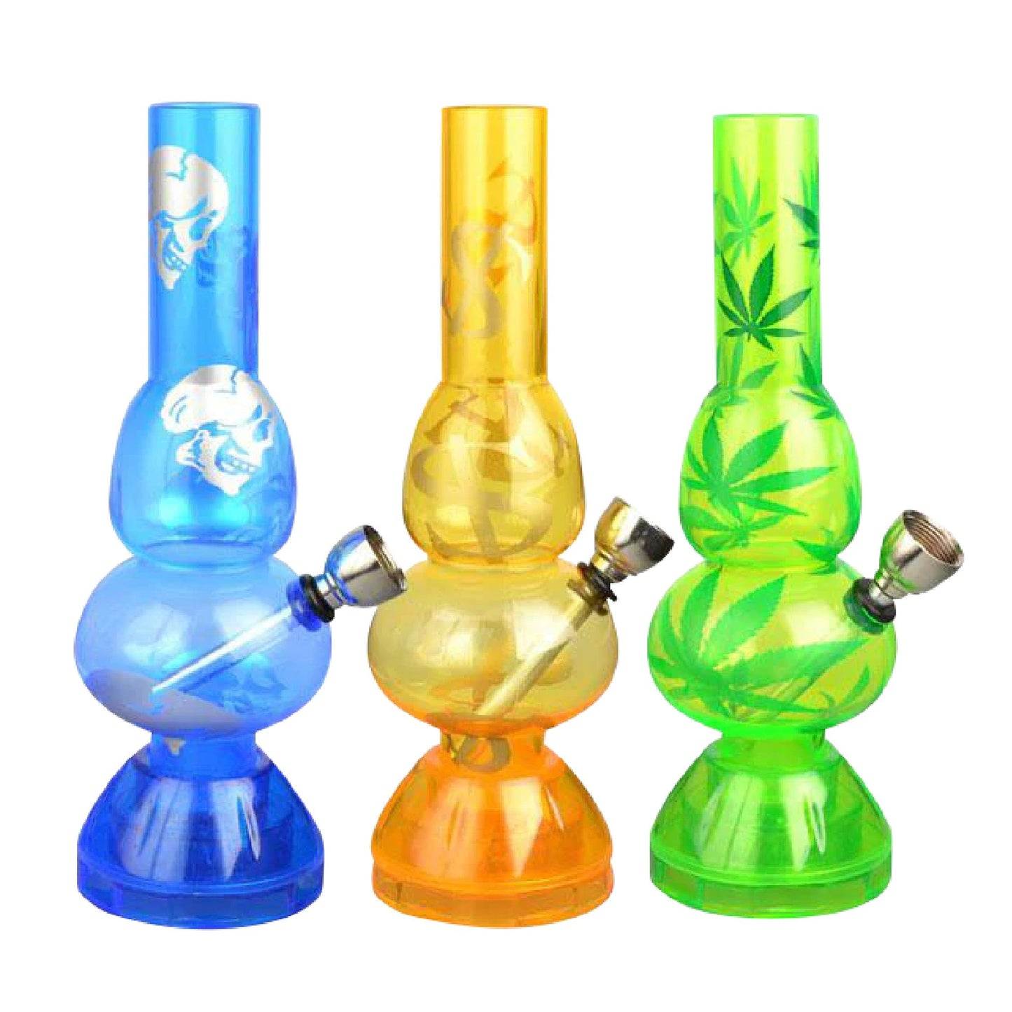 AFG Distribution Double The Bubble Grinder Base Mini Acrylic Bong 7in