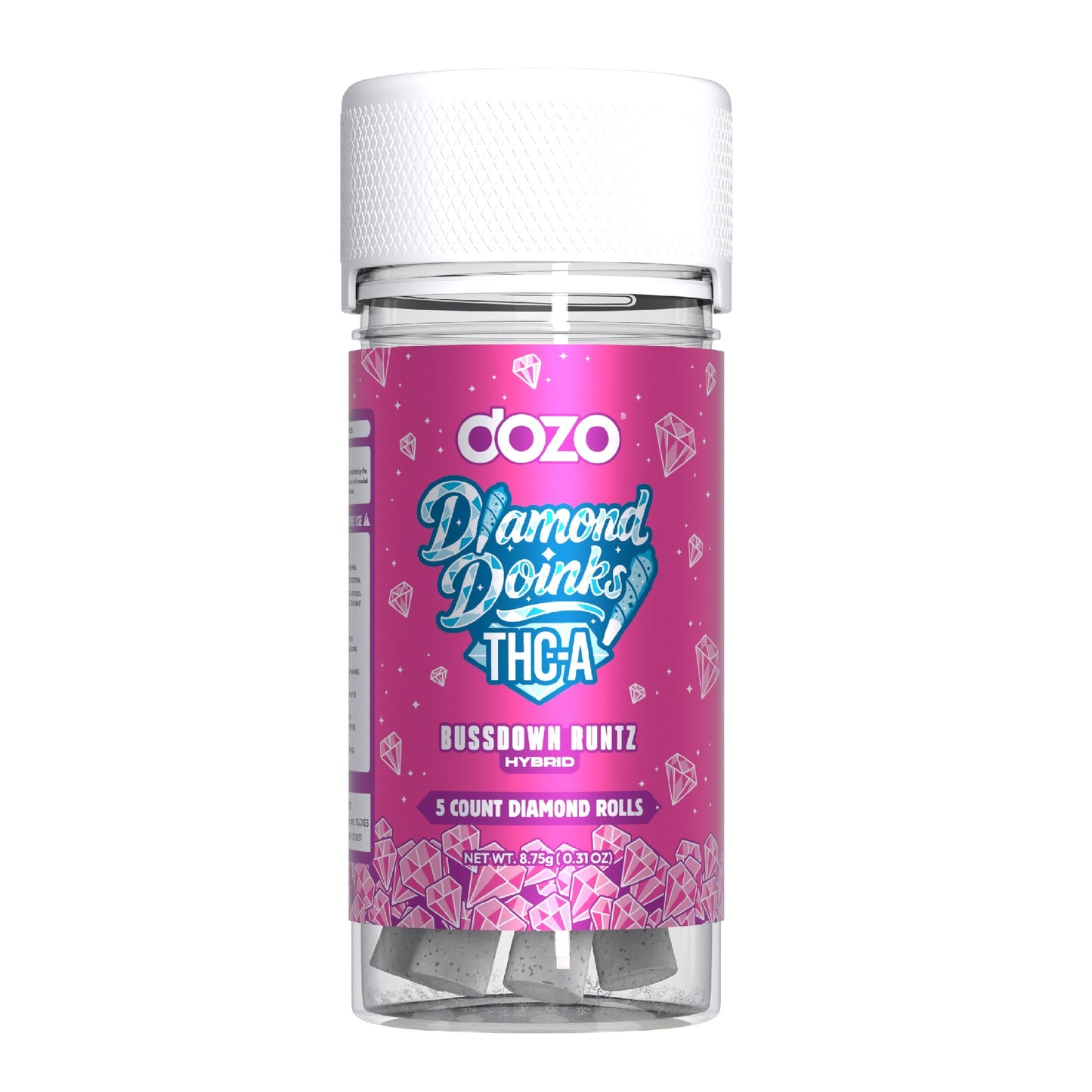Dozo THC-A Diamond Doinks Pre-Rolls 8.75g 5ct