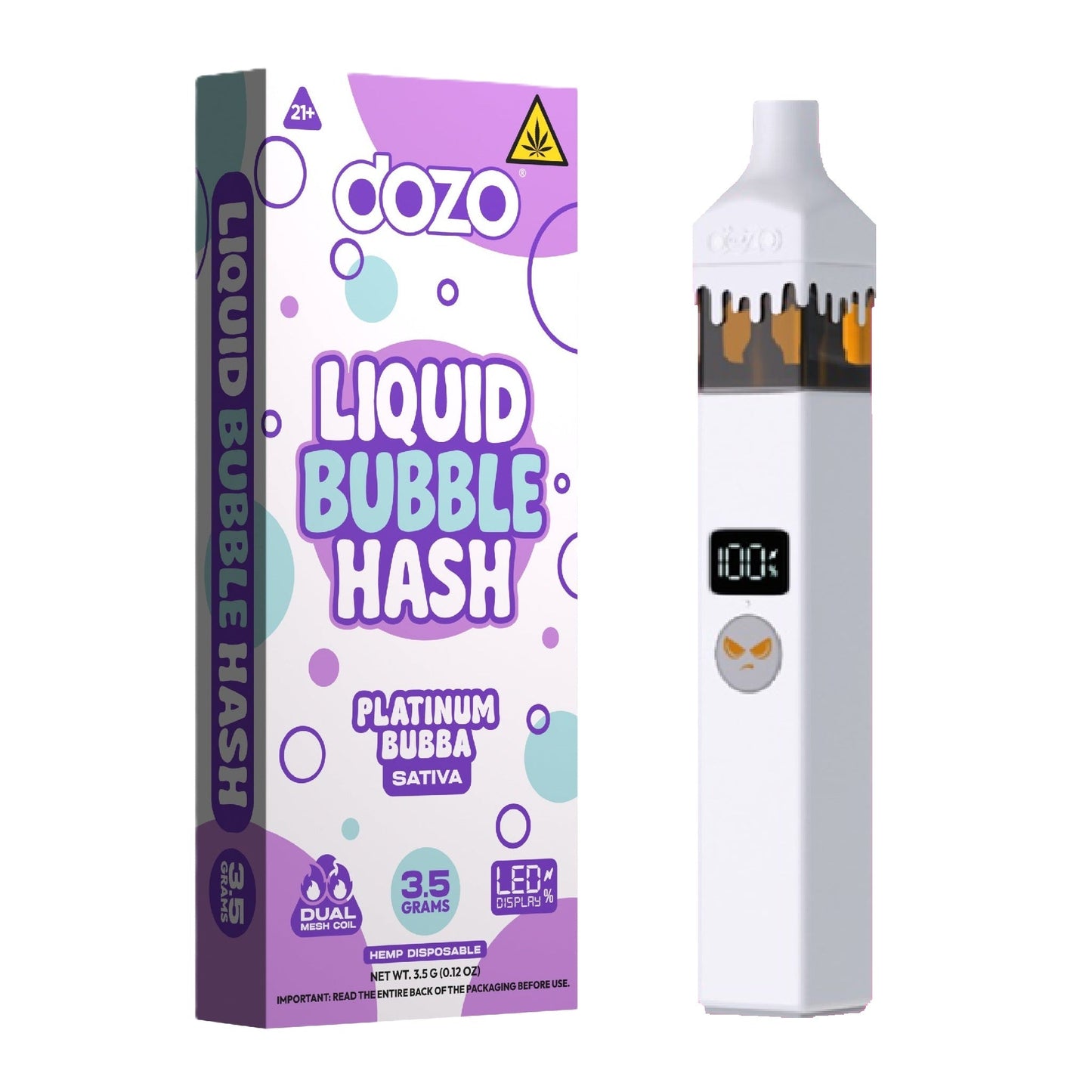 Dozo THC-A Liquid Bubble Hash Vaporizer 3500mg