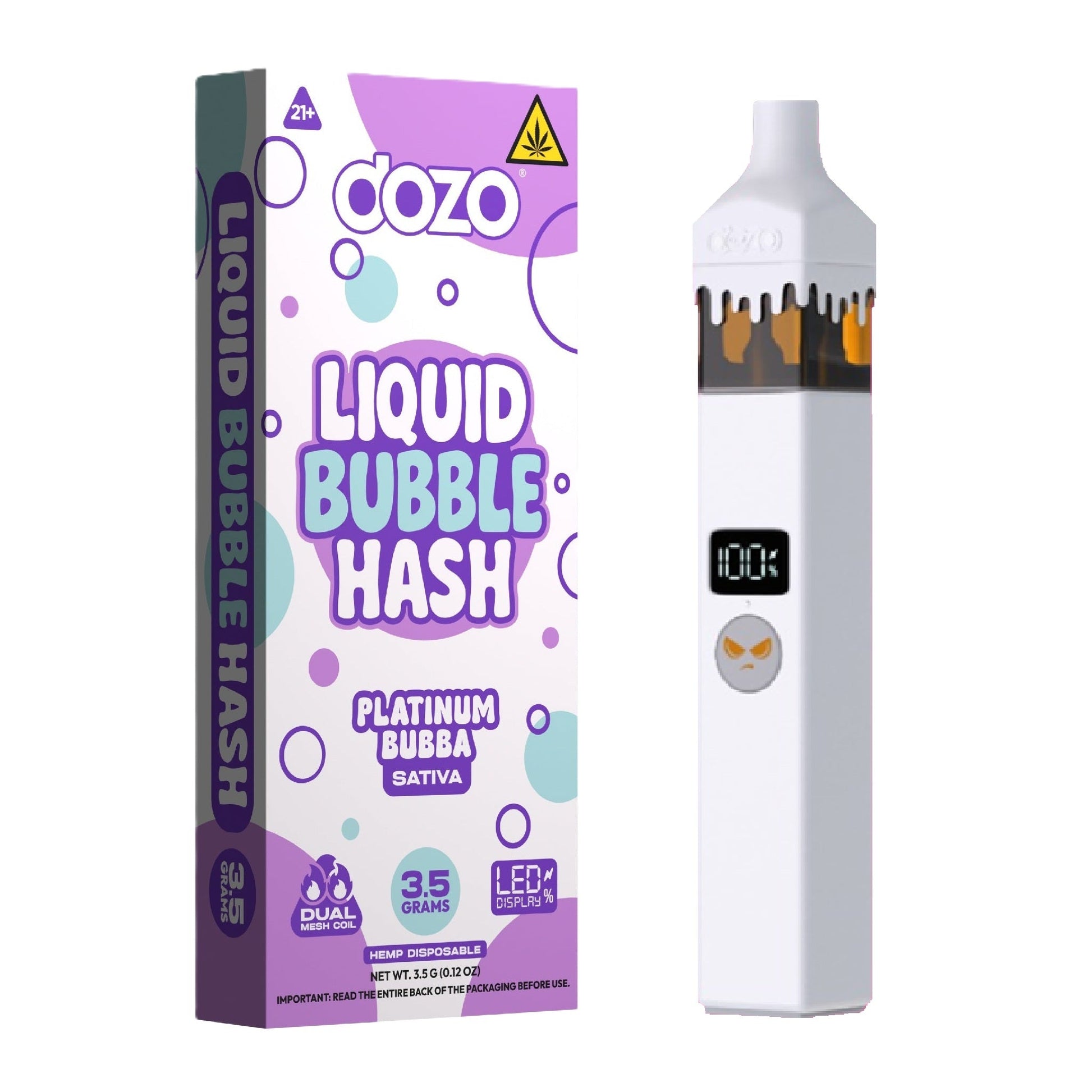 Dozo THC-A Liquid Bubble Hash Vaporizer 3500mg