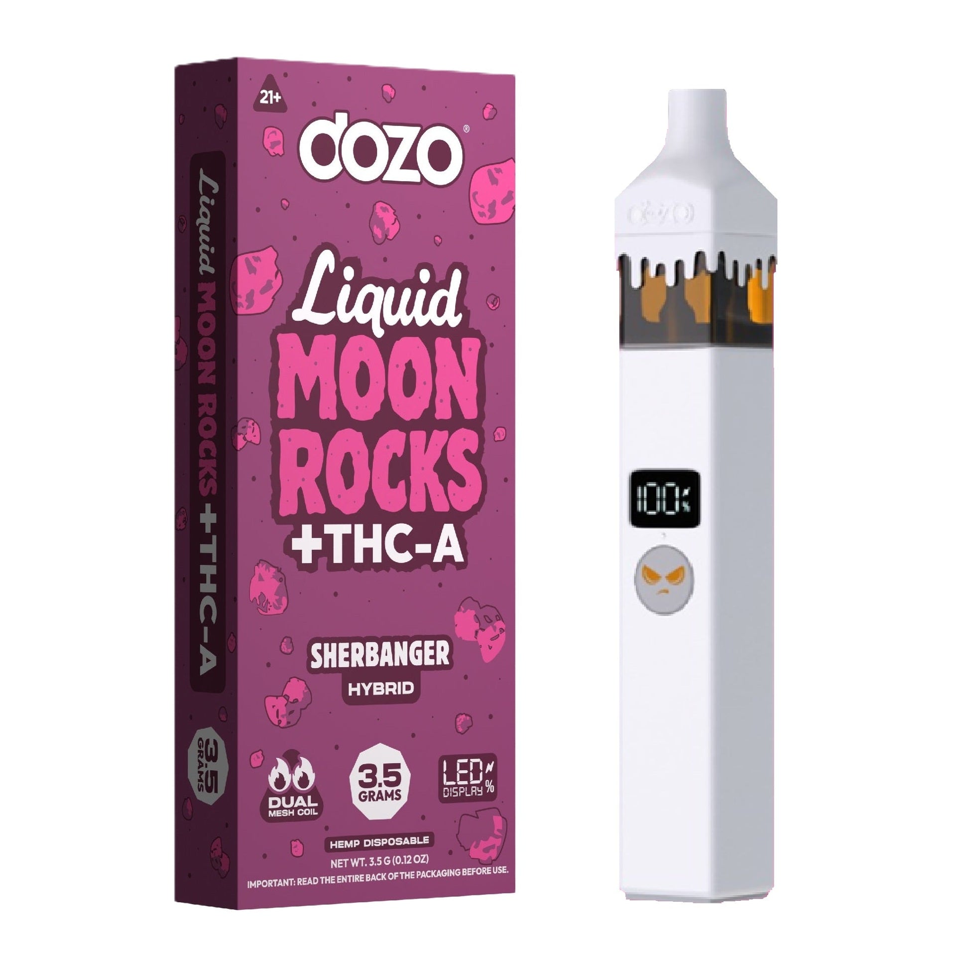 Dozo THC-A Liquid Moonrocks Vaporizer 3500mg