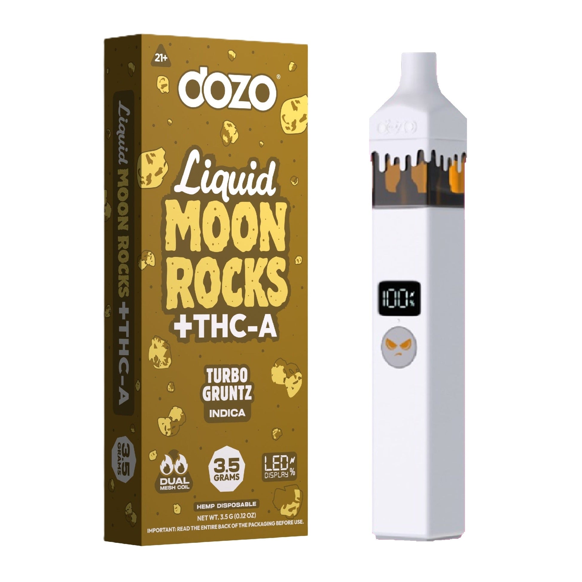 Dozo Liquid Moonrocks THC-A Vaporizer 3500mg