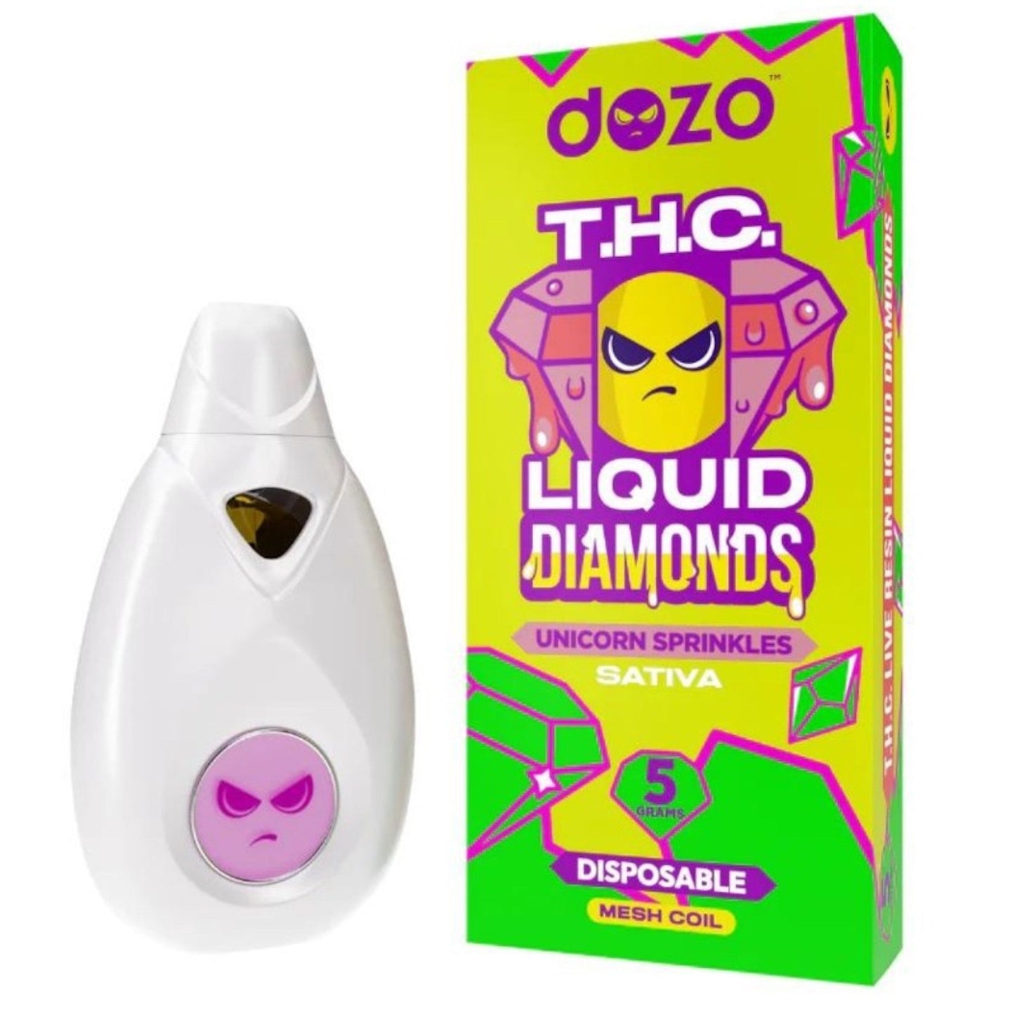 Dozo THC Liquid Diamonds Vaporizer 5000mg