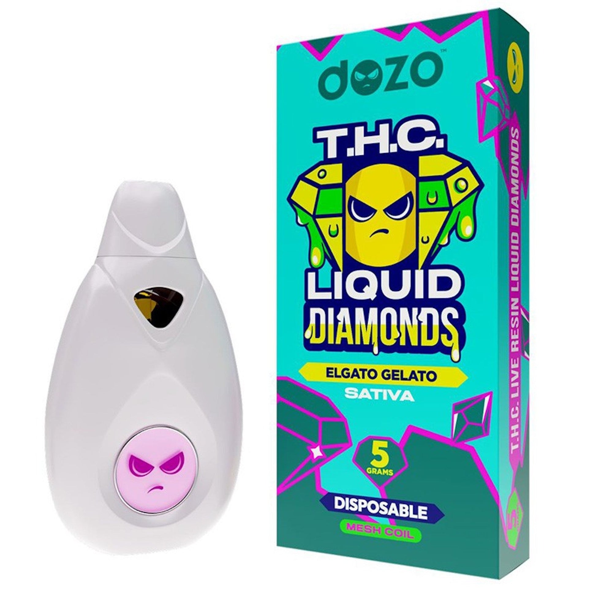 Dozo THC Liquid Diamonds Vaporizer 5000mg