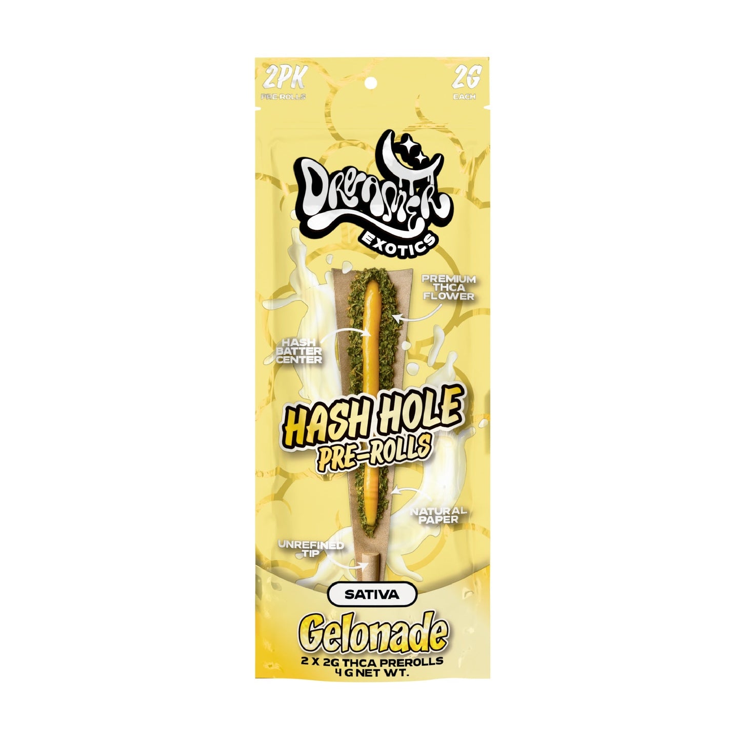 Dreamer Exotic Hash Holes THC-A Pre-Rolls 2g 2ct