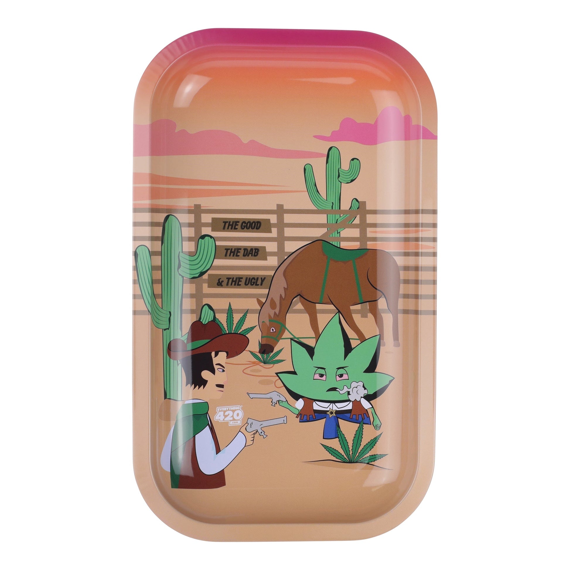 E420 Medium Metal Rolling Tray 10x5in