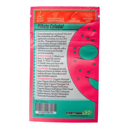 Vesl Oils E420 Premium CBD Facial Mask 2 Pack Honey Papaya