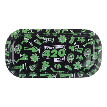 E420 Slim Metal Rolling Tray 8x4in