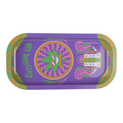 E420 Slim Metal Rolling Tray 8x4in