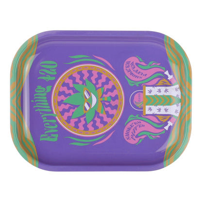 E420 Small Metal Rolling Tray 7in