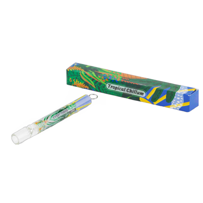 E420 Tropical Chillum One Hitter Borosilicate Glass