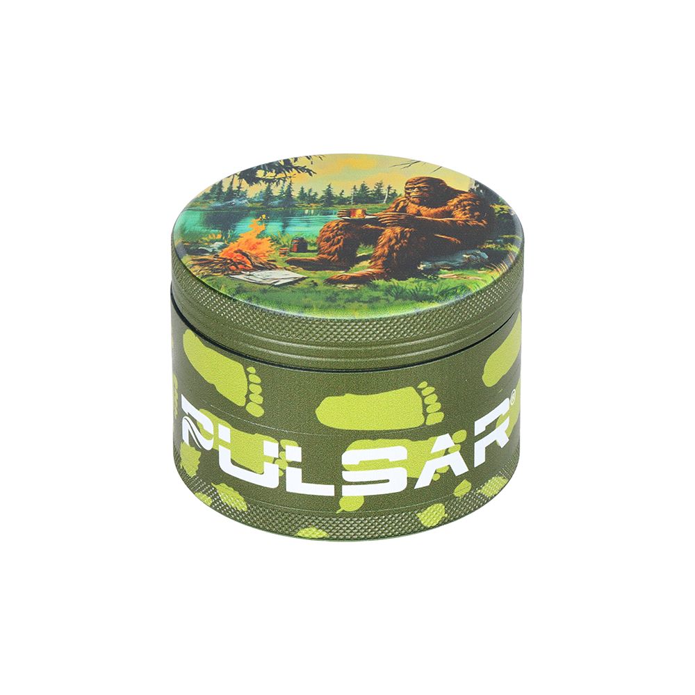 6CT - Pulsar Design Series Aluminum Grinder V2 - 4pc / 2.5" / Assorted Designs