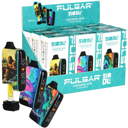 9CT - Pulsar 510 DL 5.0 LCD Screen Vape Bar Design Series - 1000mAh / Assorted Designs