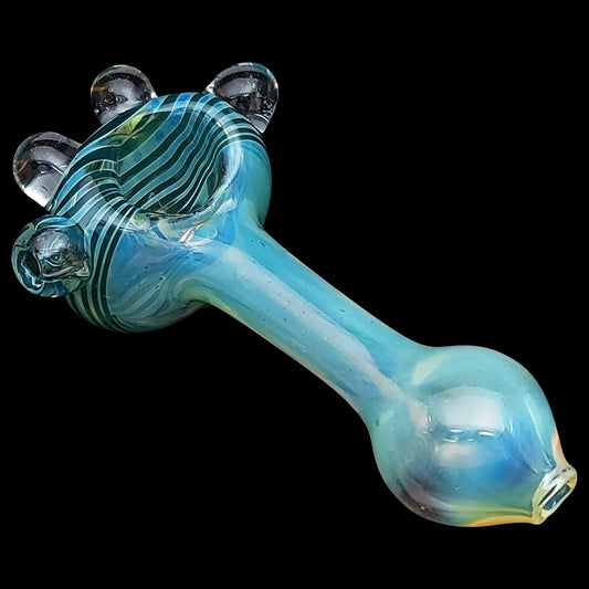 غليون زجاجي "رأس رخامي حلزوني" من LA Pipes