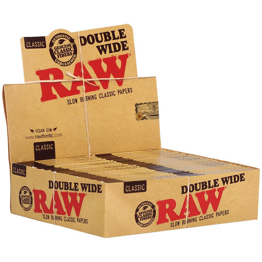 50CT - RAW Classic Double Wide Rolling Papers - 34pc