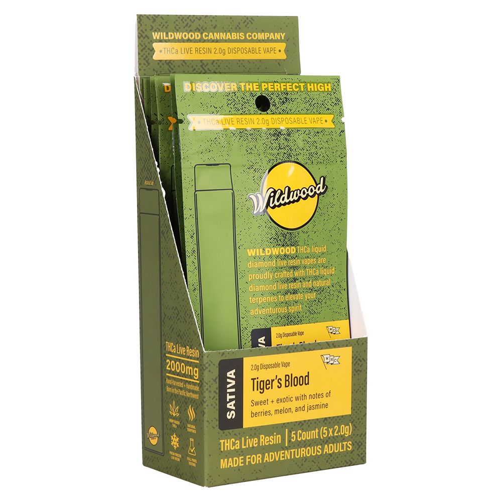 Wildwood Dispensary Grade Live Resin THCA Disposable | 2g | 5ct