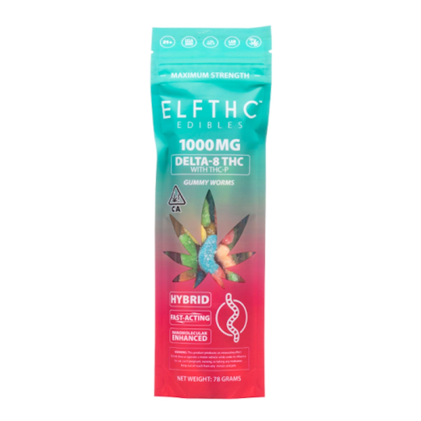 ELF Delta 8 + THC-P Edibles 1000mg