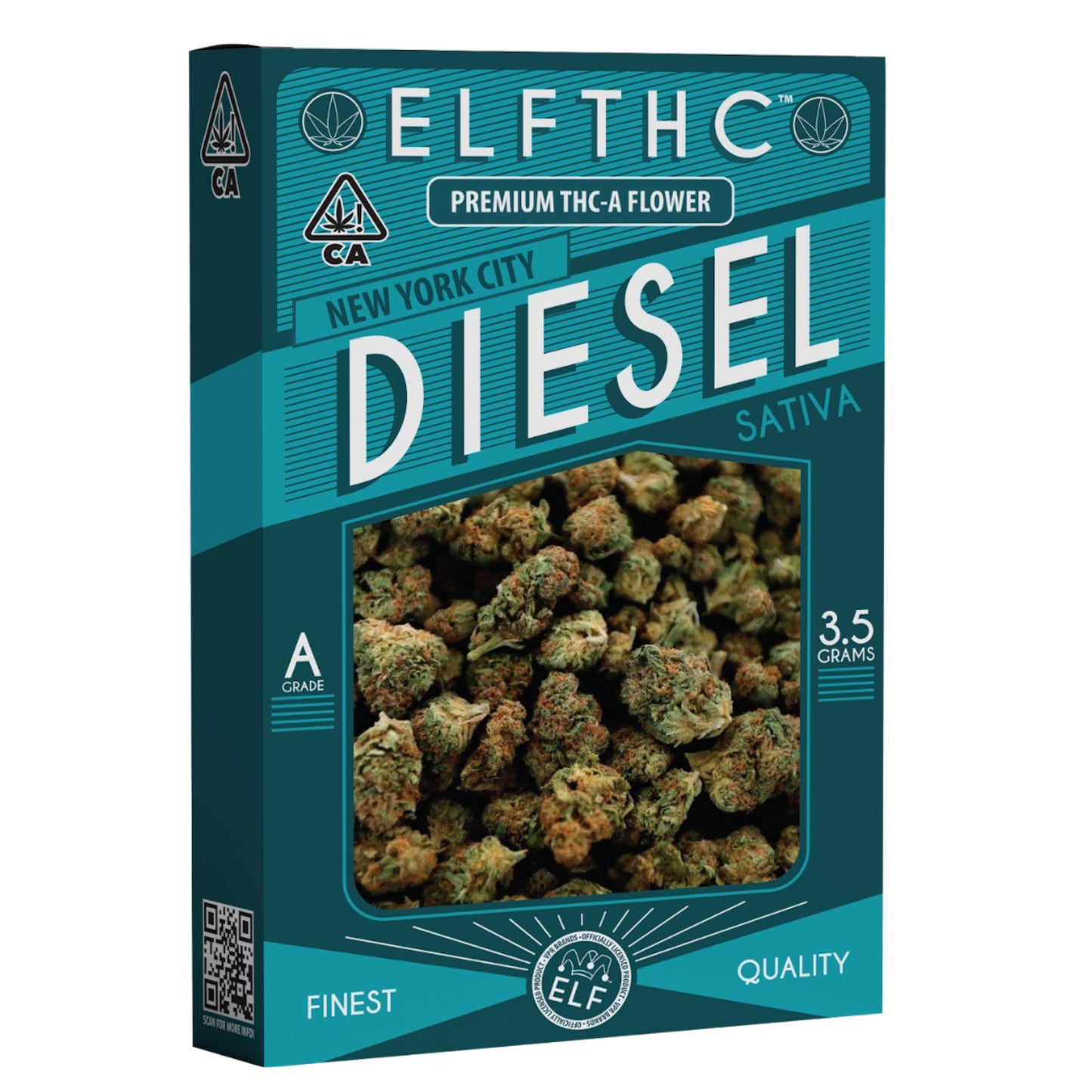 ELF Premium NYC Diesel THC-A Flower 3g