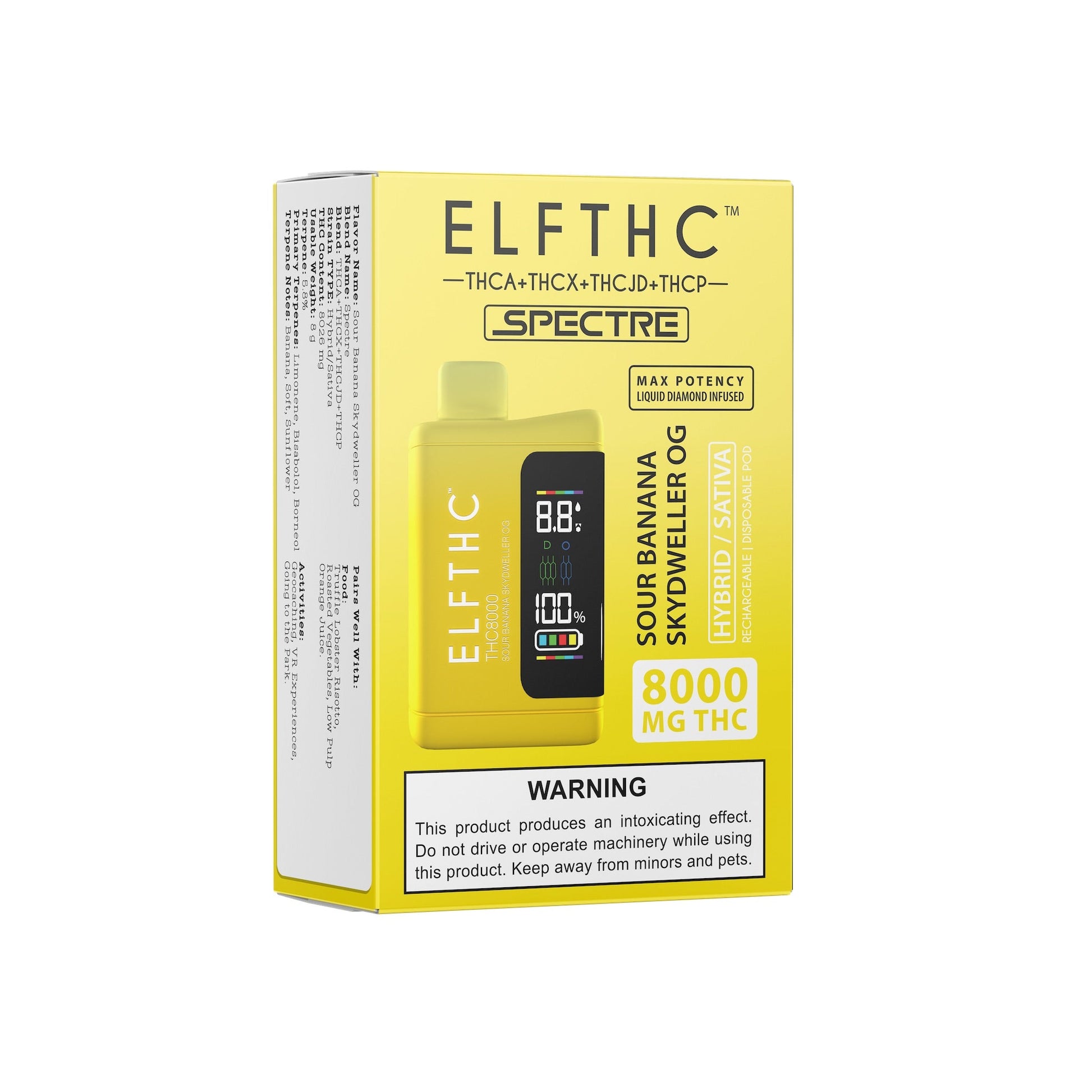 ELF THC8000 Blend Vaporizer 8000mg THC-A Delta 8 THC-P