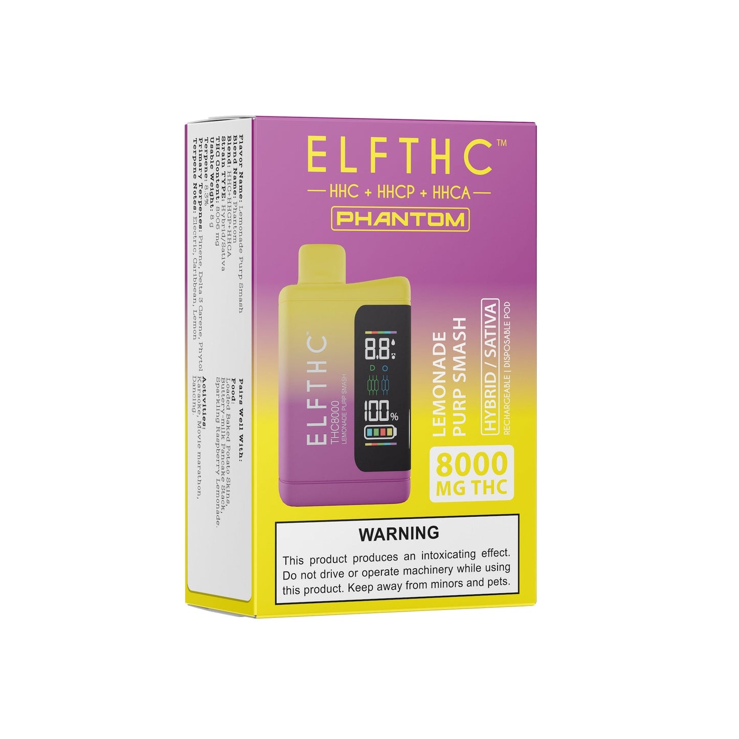 ELF THC8000 Blend Vaporizer 8000mg THC-A Delta 8 THC-P