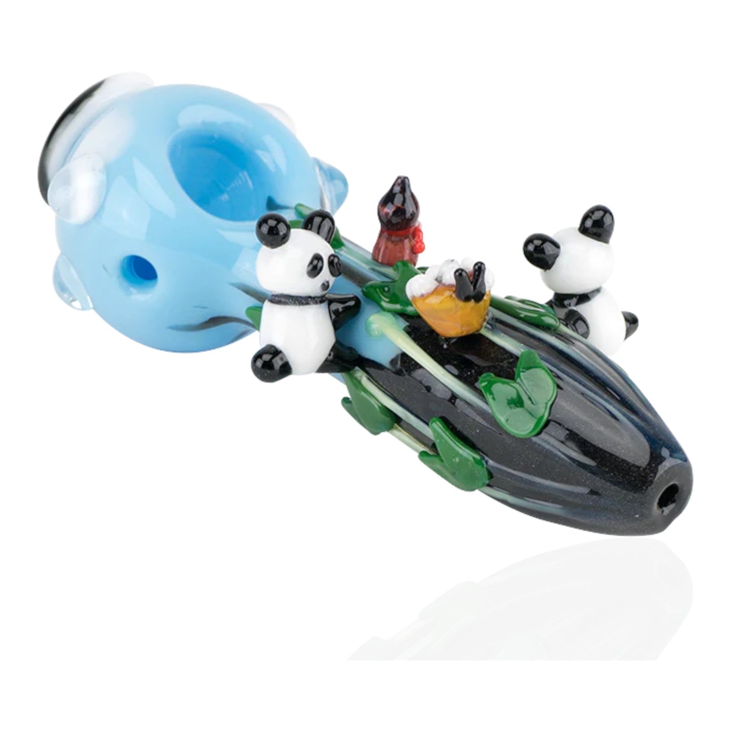 Empire Glassworks Climbing Pandas Pipe 4in