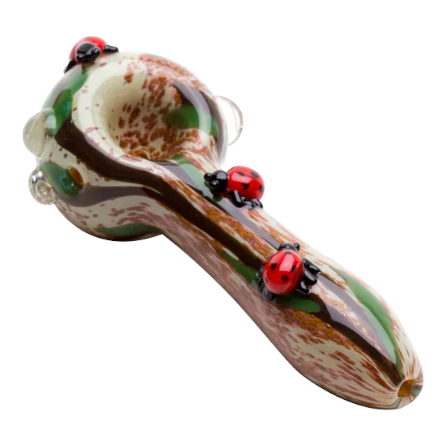 Empire Glassworks Lady Bugs Pipe 5in