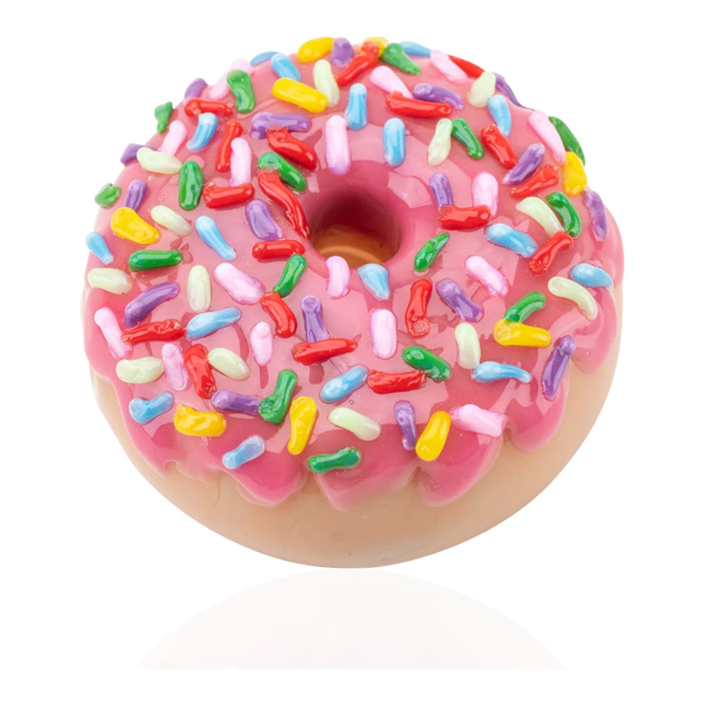 Empire Glassworks Pink Sprinkle Donut Pipe 2in