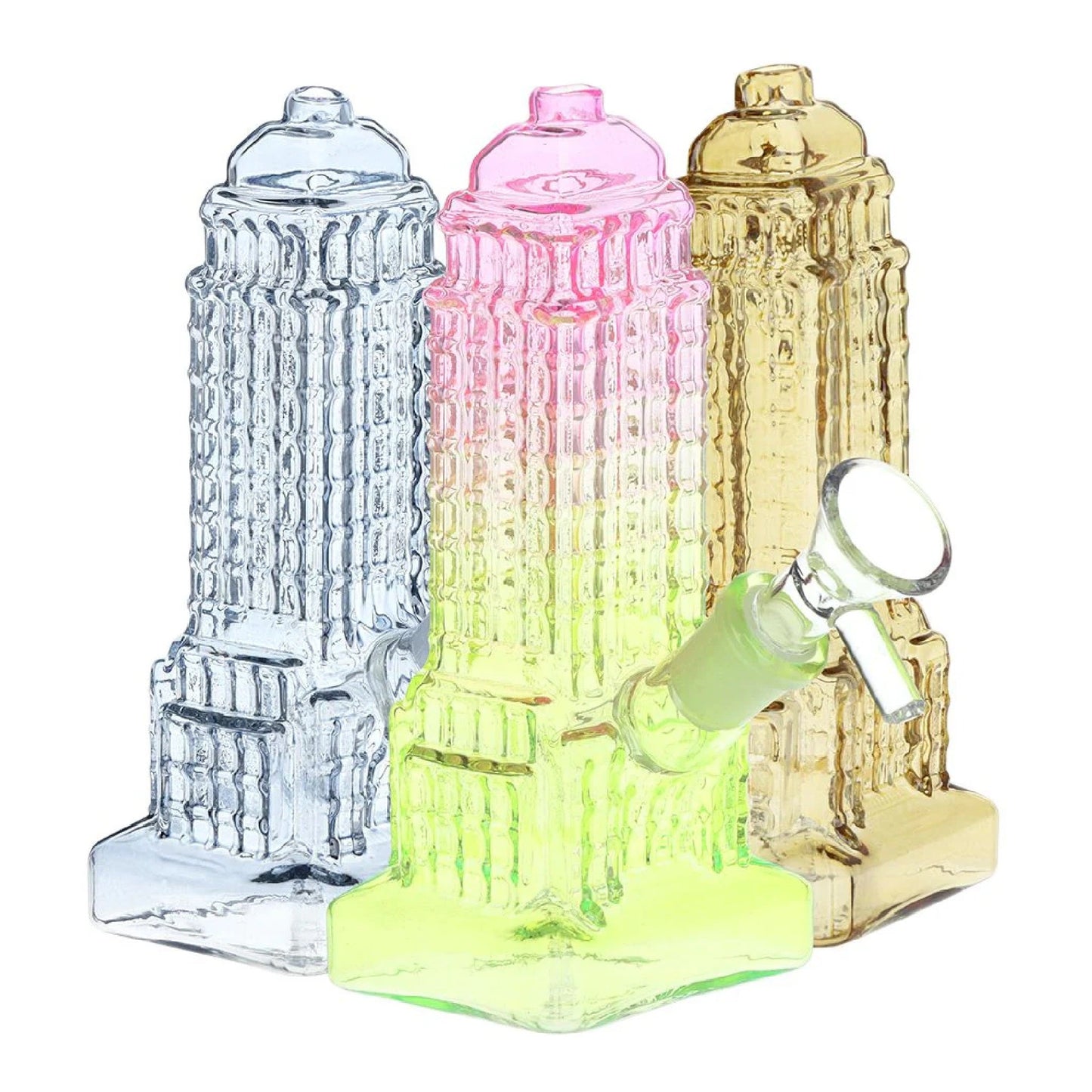 Empire State of Mind Glass Bong 6in