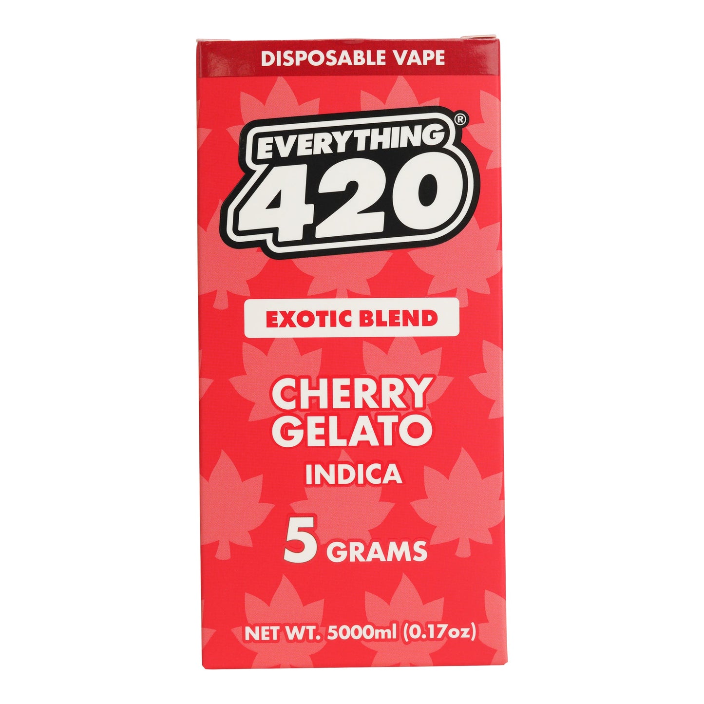 Everything 420 Cherry Gelato Exotic Blend Vaporizer 5000mg