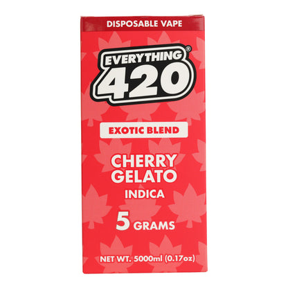 Everything 420 Cherry Gelato Exotic Blend Vaporizer 5000mg