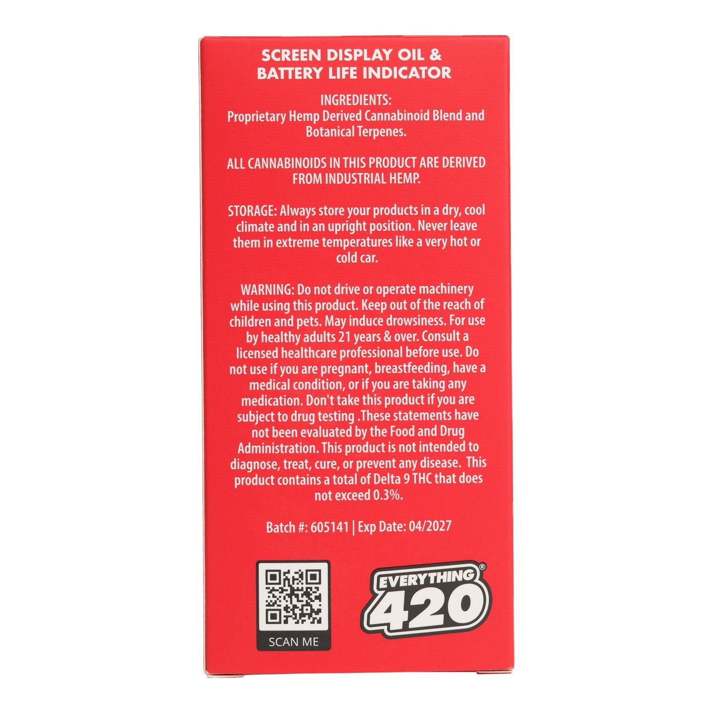 Everything 420 Cherry Gelato Exotic Blend Vaporizer 5000mg