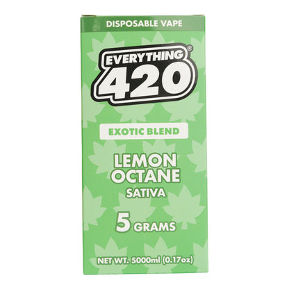 Everything 420 Lemon Octane Exotic Blend Vaporizer 5000mg