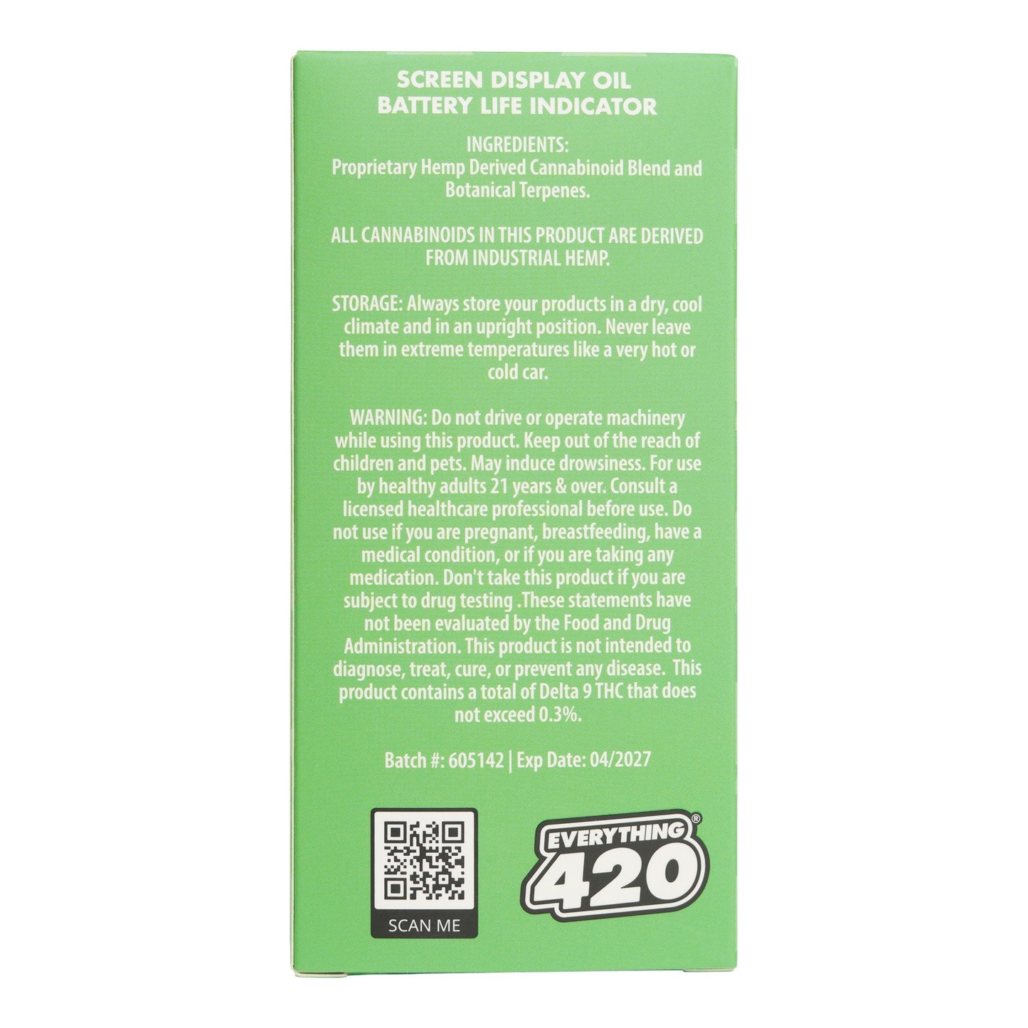 Everything 420 Lemon Octane Exotic Blend Vaporizer 5000mg