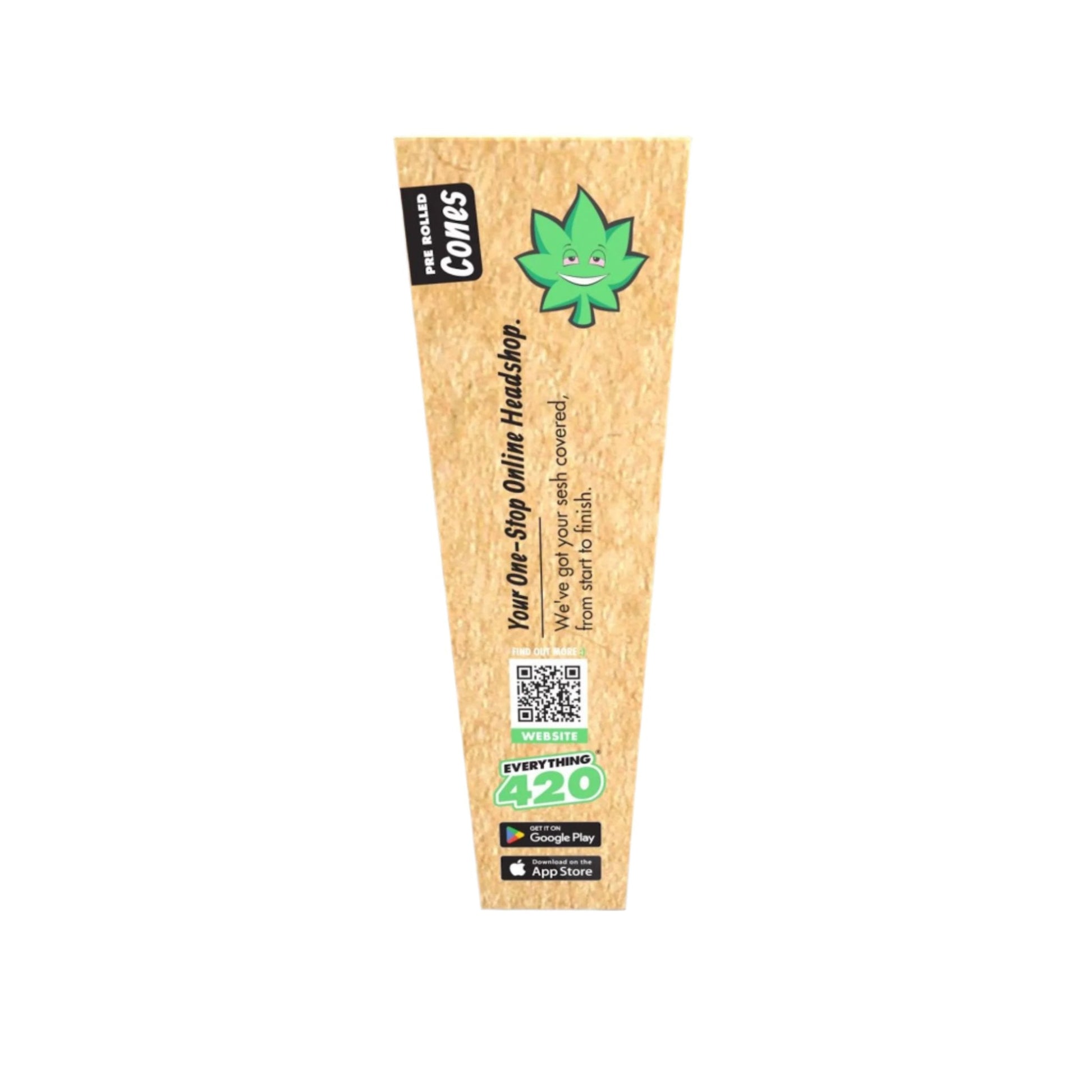 Everything 420 Pre-Rolled Unbleached Cones 3ct