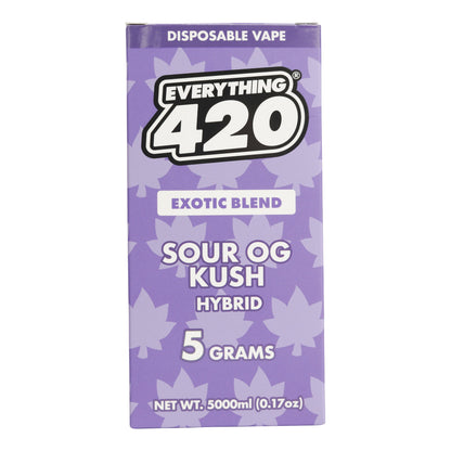 Everything 420 Sour OG Kush Exotic Blend Vaporizer 5000mg