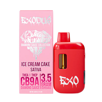 Exodus Diamond Sauce THC-A + CB9A Vaporizer 3500mg