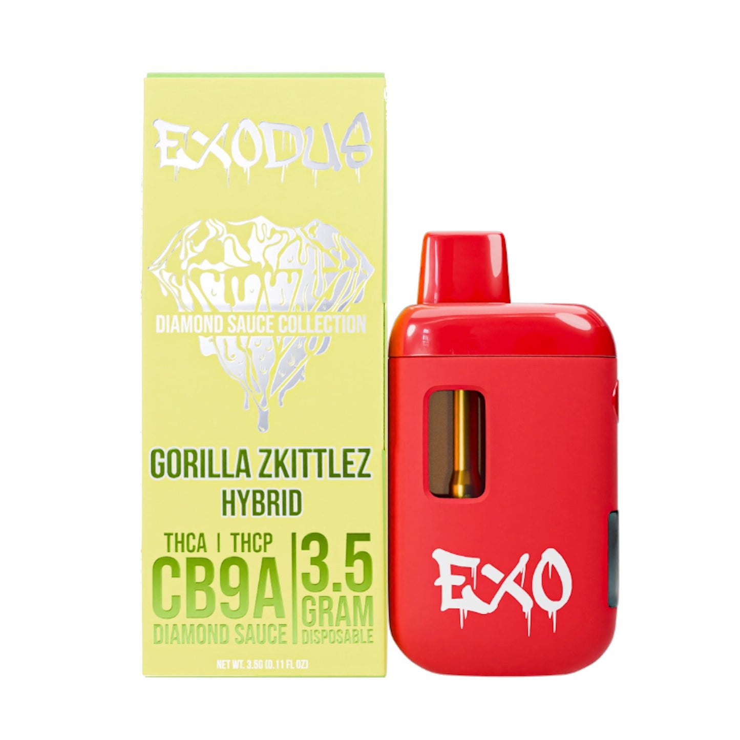 Exodus Diamond Sauce THC-A + CB9A Vaporizer 3500mg