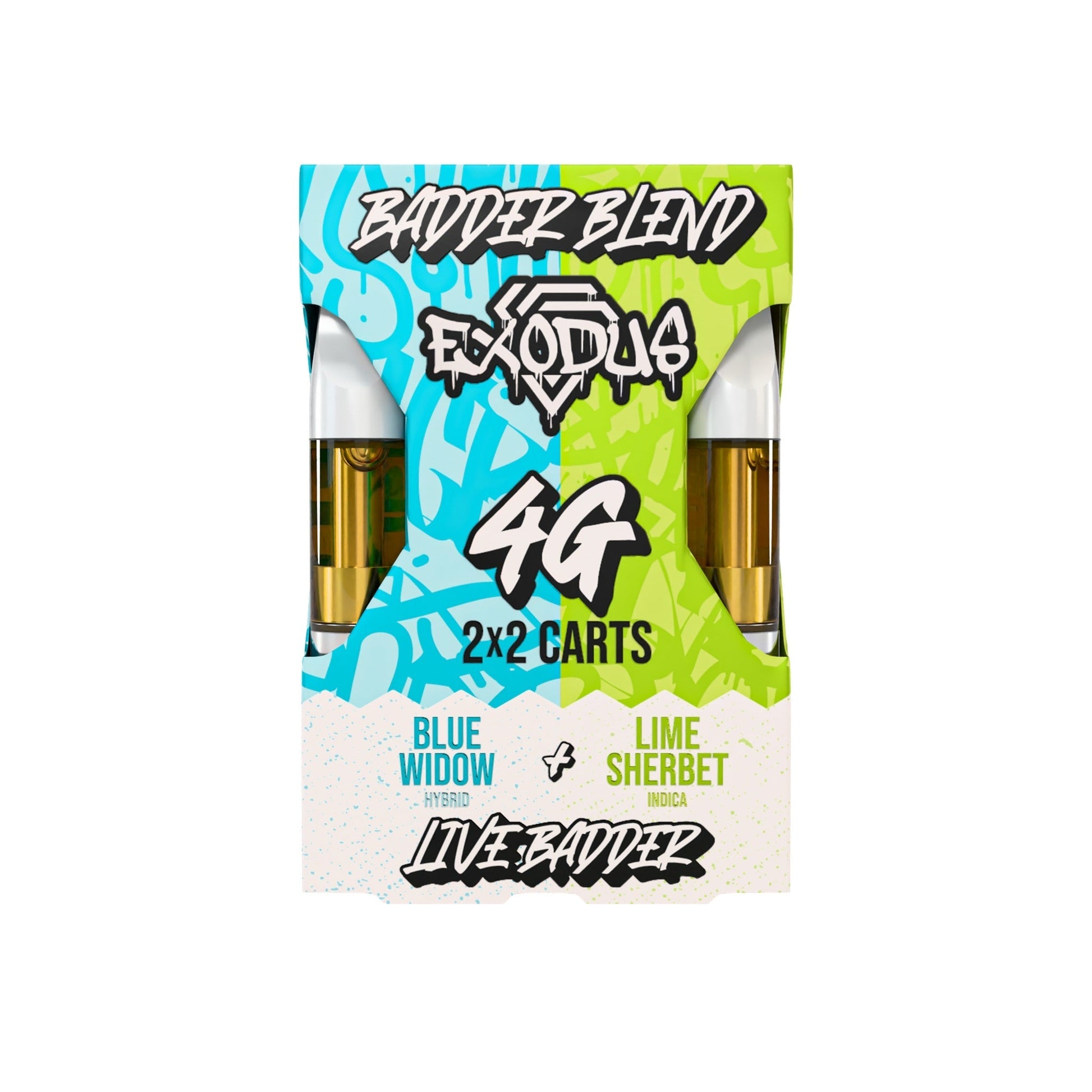 Exodus Live Badder Blend 2x2 Cartridges 4000mg