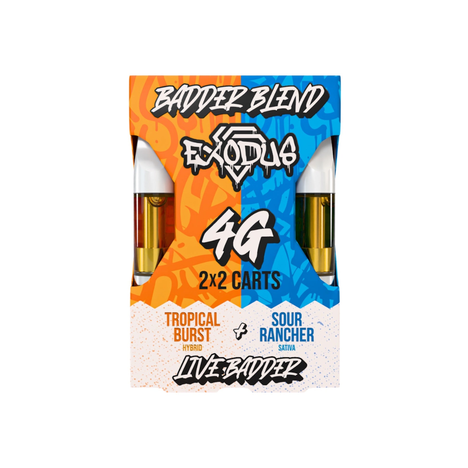 Exodus Live Badder Blend 2x2 Cartridges 4000mg